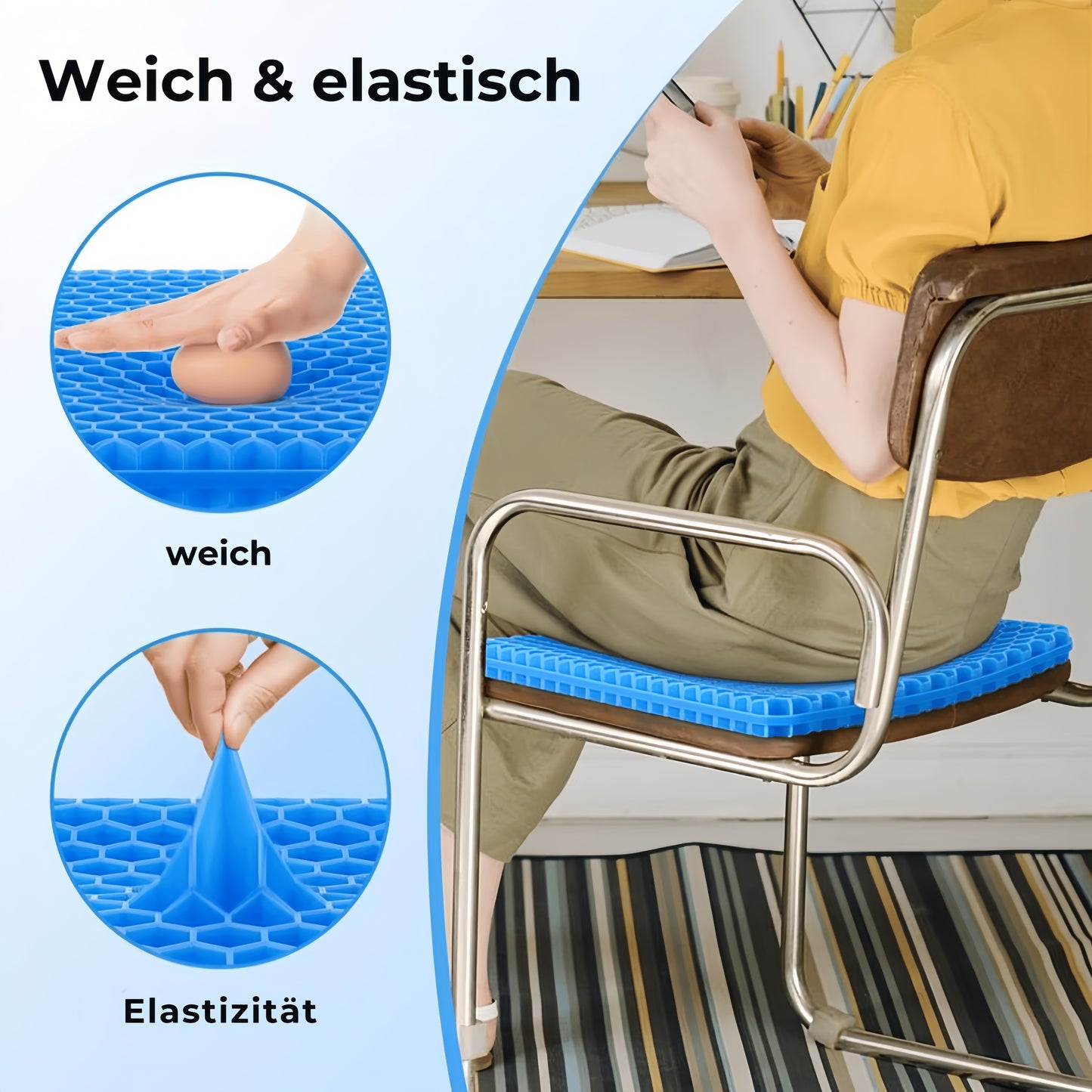 GELVA Waben-Sitzkissen