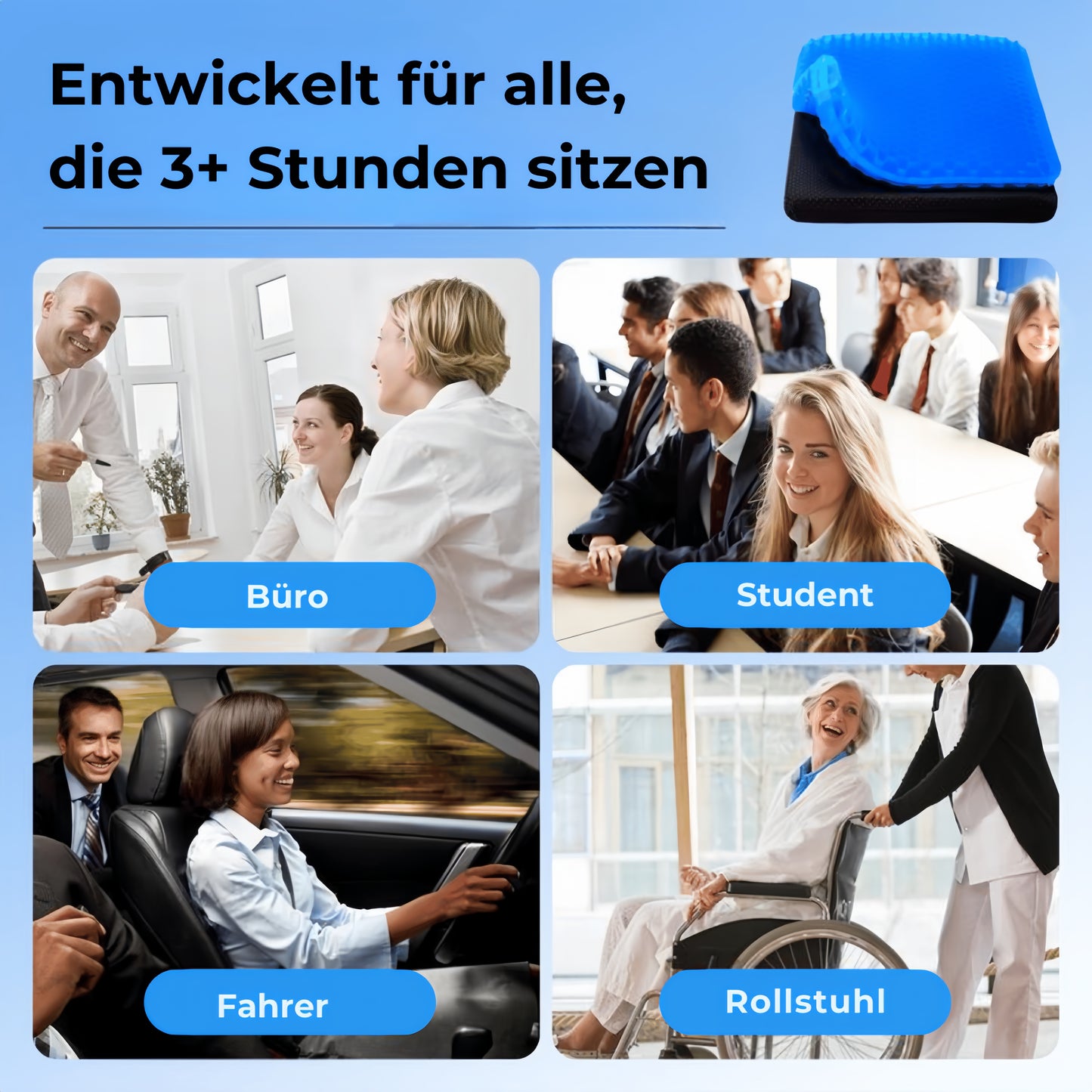 GELVA Waben-Sitzkissen